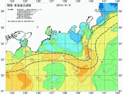 関東・東海海況速報/広域(2014/06/09)