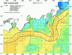 関東・東海海況速報/広域(2014/06/11)