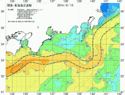 関東・東海海況速報/広域(2014/06/13)