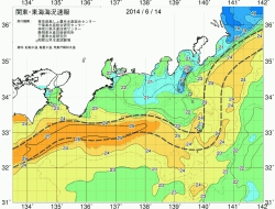 関東・東海海況速報/広域(2014/06/14)