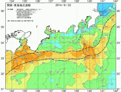 関東・東海海況速報/広域(2014/06/22)