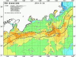 関東・東海海況速報/広域(2014/06/24)