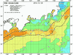 関東・東海海況速報/広域(2014/06/25)