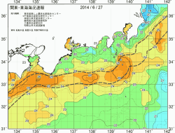 関東・東海海況速報/広域(2014/06/27)