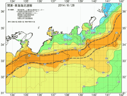 関東・東海海況速報/広域(2014/06/28)