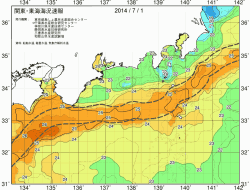 関東・東海海況速報/広域(2014/07/01)