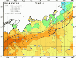 関東・東海海況速報/広域(2014/07/08)