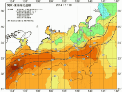 関東・東海海況速報/広域(2014/07/10)