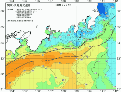 関東・東海海況速報/広域(2014/07/12)