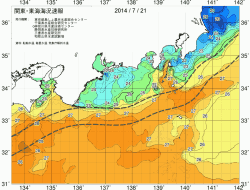 関東・東海海況速報/広域(2014/07/21)