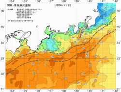 関東・東海海況速報/広域(2014/07/22)