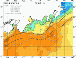 関東・東海海況速報/広域(2014/07/24)