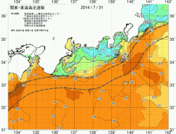 関東・東海海況速報/広域(2014/07/31)