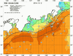 関東・東海海況速報/広域(2014/08/02)