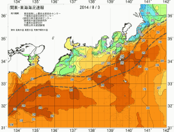 関東・東海海況速報/広域(2014/08/03)