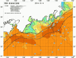 関東・東海海況速報/広域(2014/08/04)