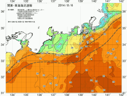 関東・東海海況速報/広域(2014/08/06)