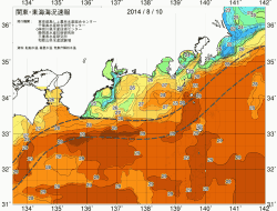 関東・東海海況速報/広域(2014/08/10)