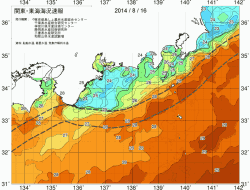 関東・東海海況速報/広域(2014/08/16)