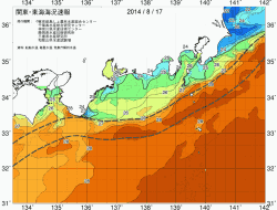 関東・東海海況速報/広域(2014/08/17)