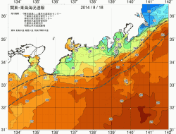 関東・東海海況速報/広域(2014/08/18)