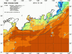 関東・東海海況速報/広域(2014/08/20)