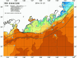 関東・東海海況速報/広域(2014/08/21)