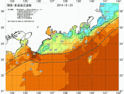 関東・東海海況速報/広域(2014/08/23)