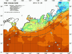 関東・東海海況速報/広域(2014/08/28)