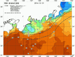 関東・東海海況速報/広域(2014/08/31)