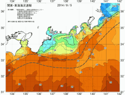 関東・東海海況速報/広域(2014/09/05)