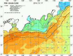 関東・東海海況速報/広域(2014/09/17)