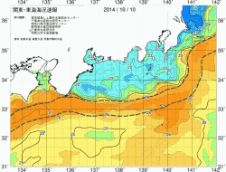 関東・東海海況速報/広域(2014/10/10)