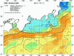 関東・東海海況速報/広域(2014/10/11)