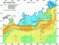 関東・東海海況速報/広域(2014/10/14)