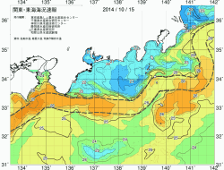 関東・東海海況速報/広域(2014/10/15)