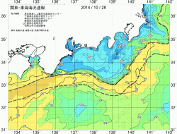 関東・東海海況速報/広域(2014/10/28)