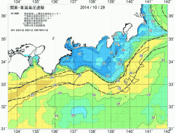 関東・東海海況速報/広域(2014/10/29)