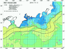 関東・東海海況速報/広域(2014/11/03)
