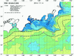関東・東海海況速報/広域(2014/11/04)
