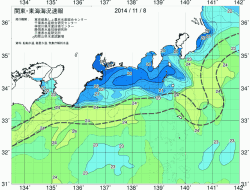 関東・東海海況速報/広域(2014/11/08)