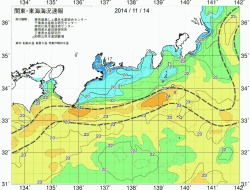 関東・東海海況速報/広域(2014/11/14)