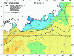 関東・東海海況速報/広域(2014/11/15)