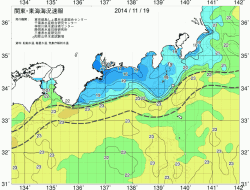 関東・東海海況速報/広域(2014/11/19)