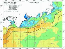 関東・東海海況速報/広域(2014/11/25)