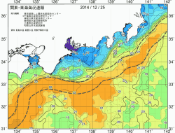 関東・東海海況速報/広域(2014/12/25)