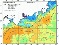 関東・東海海況速報/広域(2014/12/28)