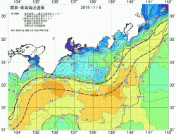 関東・東海海況速報/広域(2015/01/04)