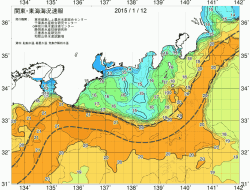 関東・東海海況速報/広域(2015/01/12)