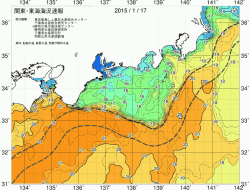 関東・東海海況速報/広域(2015/01/17)